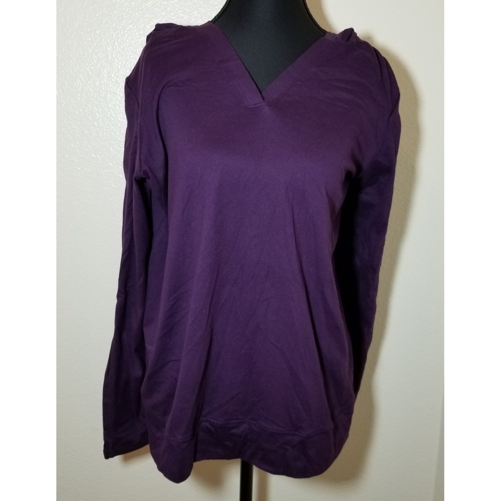 LIVI Lane Bryant Womens 10/12 Purple Long Sleeve Hoodie Activewear Lounge Street